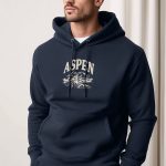 Aspen, Φούτερ με Κουκούλα σε Μπλε Χρώμα