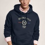 Beverly Hills Sports Club, Φούτερ με Κουκούλα σε Μπλε Χρώμα