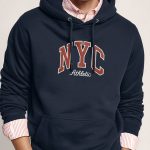 New York Athletic, Φούτερ με Κουκούλα σε Μπλε Χρώμα
