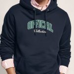 Official Collectiva, Φούτερ με Κουκούλα σε Μπλε Χρώμα