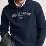 Saint Moritz Atelier, Φούτερ με Κουκούλα σε Μπλε Χρώμα