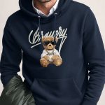 Bravery Teddy, Φούτερ με Κουκούλα σε Μπλε Χρώμα