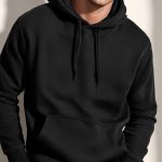 Essential Hoodie, Φούτερ με Κουκούλα σε Μαύρο Χρώμα