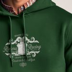 Riviera Racing, Φούτερ με Κουκούλα σε Πράσινο Χρώμα