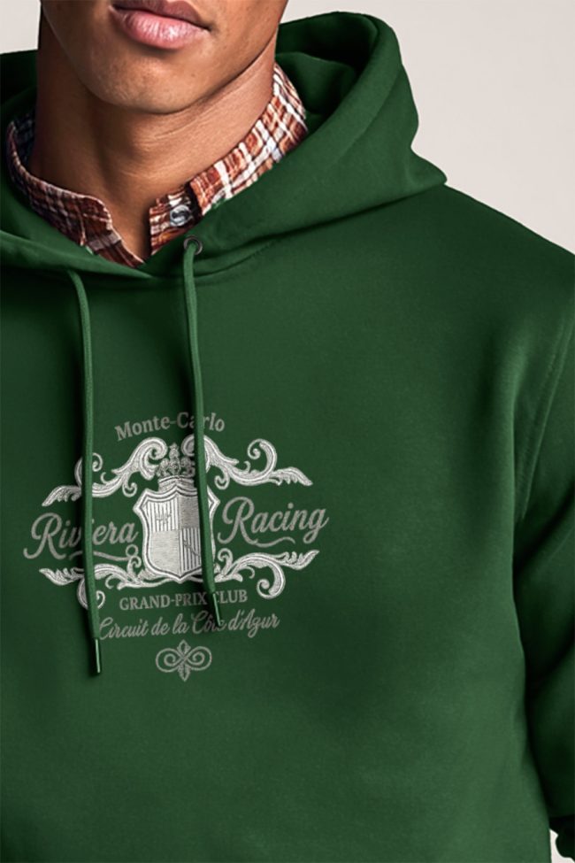 Riviera Racing, Φούτερ με Κουκούλα σε Πράσινο Χρώμα