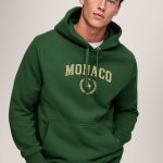 Monaco Equestrian, Φούτερ με Κουκούλα σε Πράσινο Χρώμα