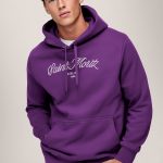 Saint Moritz Atelier, Φούτερ με Κουκούλα σε Μωβ Χρώμα