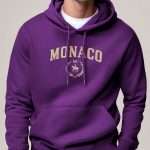 Monaco Equestrian, Φούτερ με Κουκούλα σε Μωβ Χρώμα