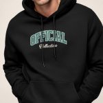 Official Collectiva, Φούτερ με Κουκούλα σε Μαύρο Χρώμα