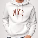 New York Athletic, Φούτερ με Κουκούλα σε Λευκό Χρώμα