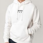 777 All In, Φούτερ με Κουκούλα σε Λευκό Χρώμα