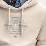 Riviera Racing, Φούτερ με Κουκούλα σε Εκρού Χρώμα