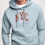 New York Athletic, Φούτερ με Κουκούλα σε Γαλάζιο Χρώμα