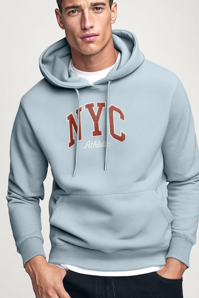 New York Athletic, Φούτερ με Κουκούλα σε Γαλάζιο Χρώμα