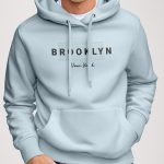 Brooklyn Grid, Φούτερ με Κουκούλα σε Γαλάζιο Χρώμα