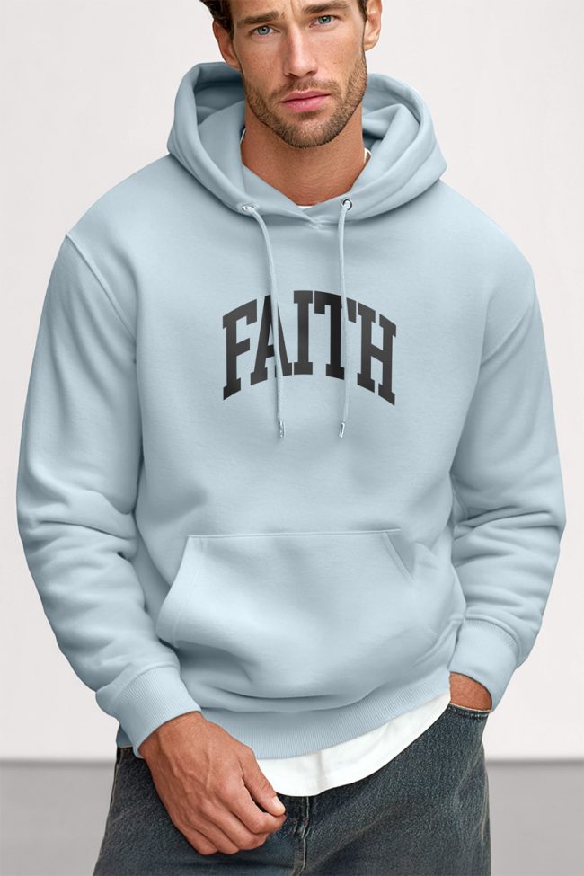 Faith Arc, Φούτερ με Κουκούλα σε Γαλάζιο Χρώμα