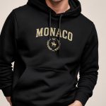 Monaco Equestrian, Φούτερ με Κουκούλα σε Μαύρο Χρώμα
