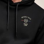 Beverly Hills Sports Club Mini, Φούτερ με Κουκούλα σε Μαύρο Χρώμα