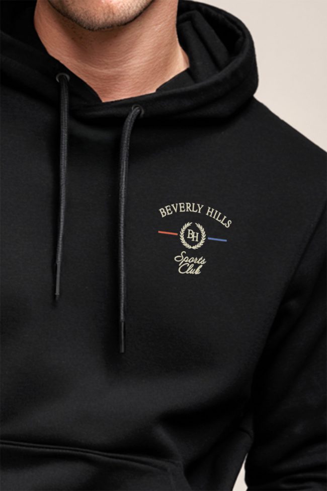 Beverly Hills Sports Club Mini, Φούτερ με Κουκούλα σε Μαύρο Χρώμα
