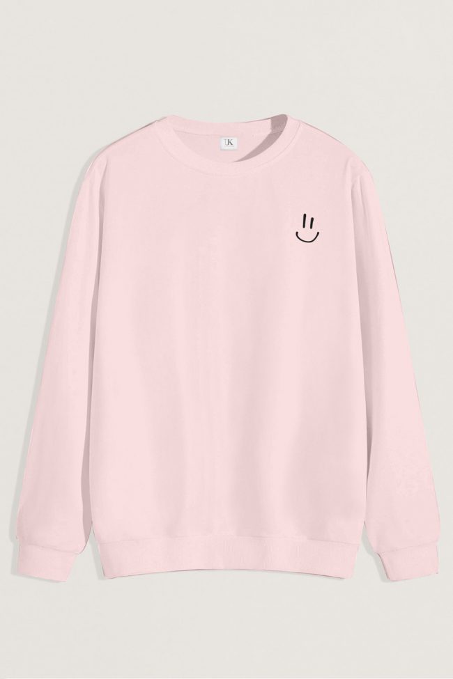 Smiley Face, Φούτερ σε Ροζ Χρώμα