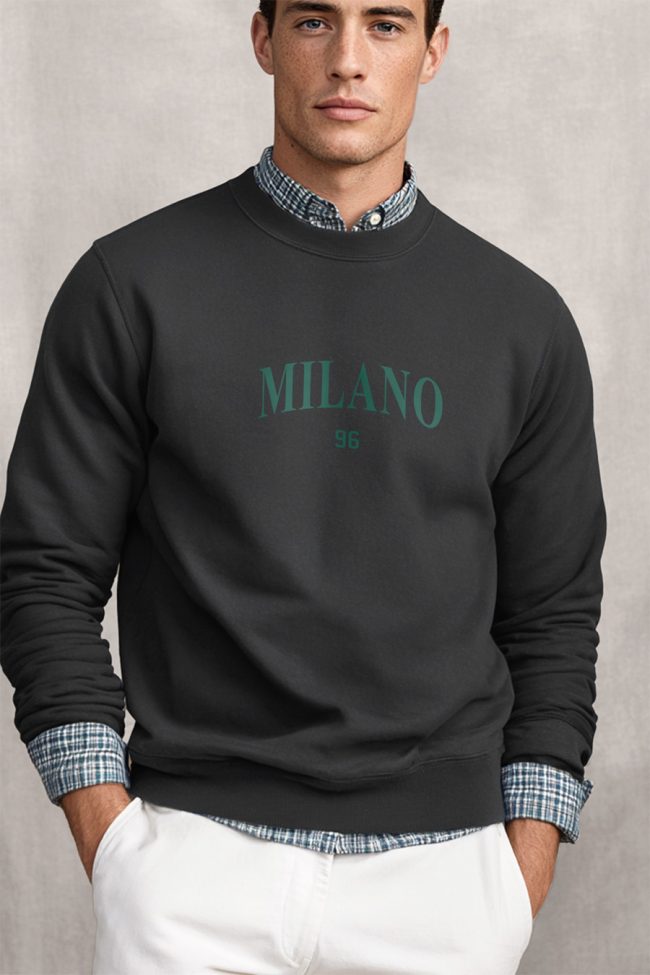 Milano 96, Φούτερ σε Iron Grey Χρώμα