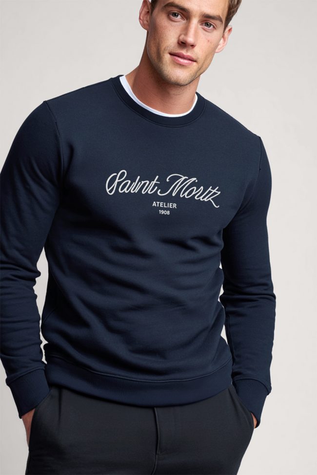 Saint Moritz Atelier, Φούτερ σε Μπλε Χρώμα
