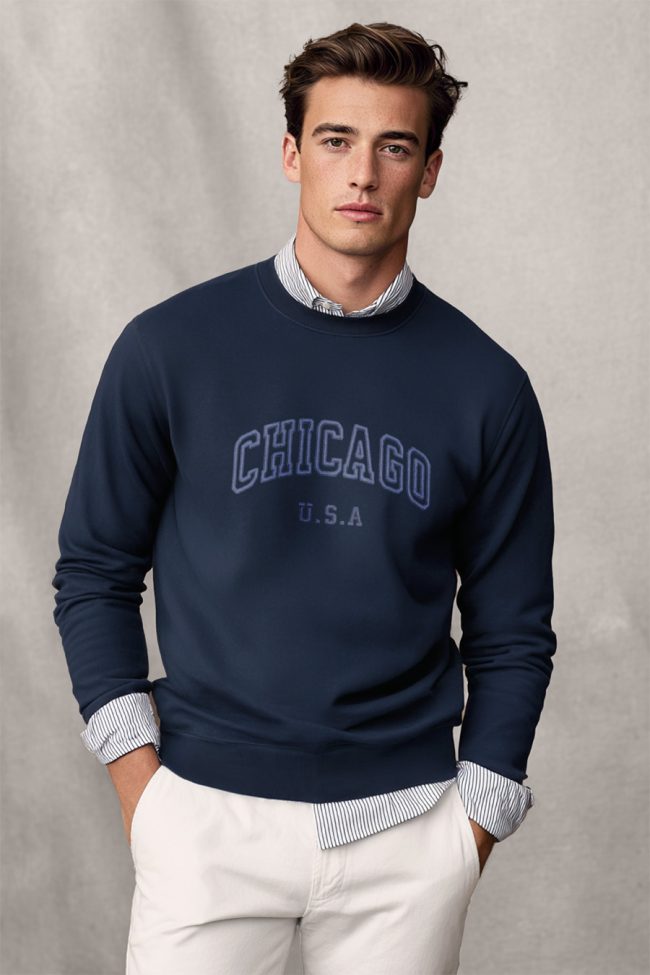 Chicago Navy, Φούτερ σε Μπλε Χρώμα