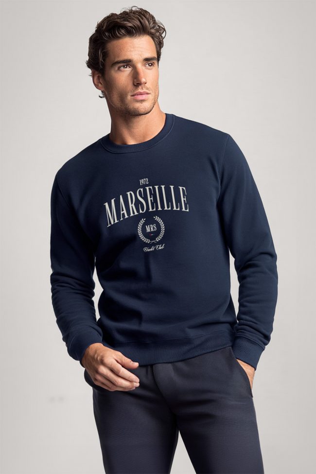 Marseille, Φούτερ σε Μπλε Χρώμα