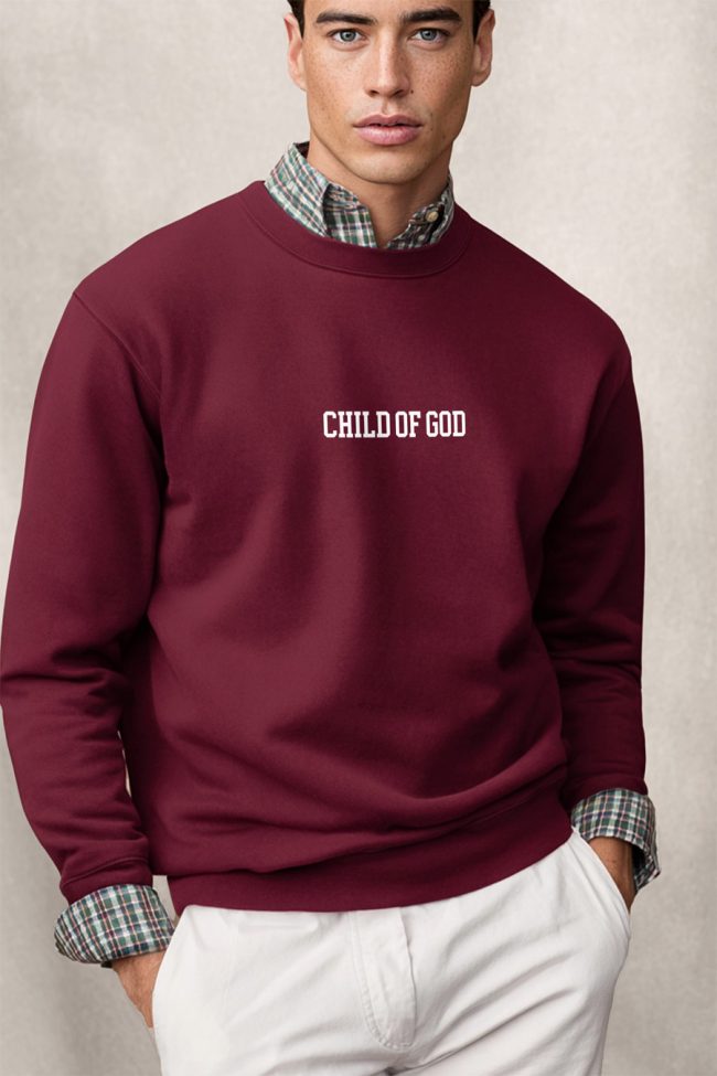 Child Of God White, Φούτερ σε Μπορντώ Χρώμα