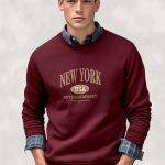 New York Extraordinary, Φούτερ σε Μπορντώ Χρώμα