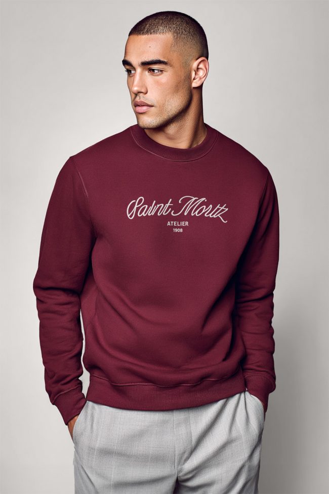Saint Moritz Atelier, Φούτερ σε Μπορντώ Χρώμα