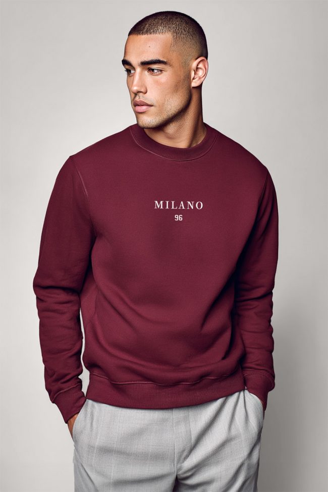 Milano White, Φούτερ σε Μπορντώ Χρώμα