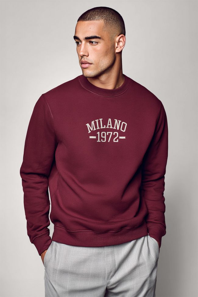 Milano Vintage, Φούτερ σε Μπορντώ Χρώμα