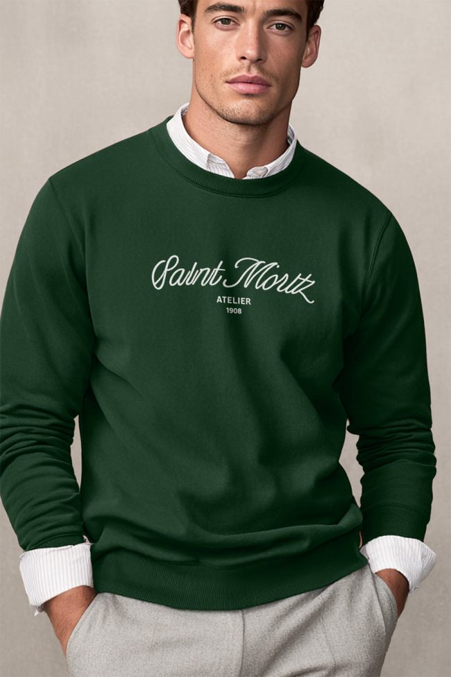 Saint Moritz Atelier, Φούτερ σε Πράσινο Χρώμα
