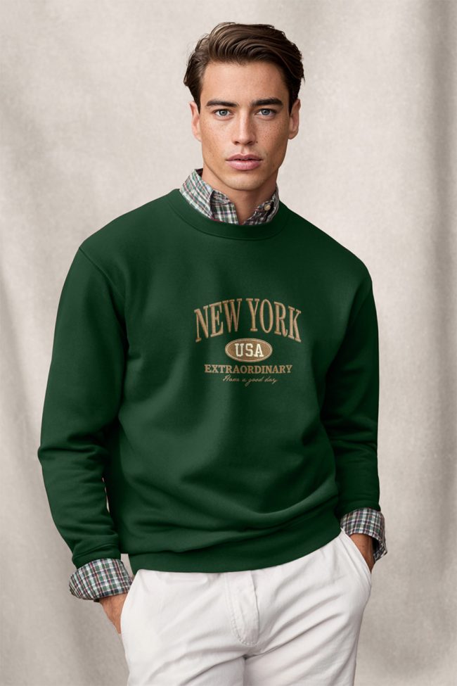 New York Extraordinary, Φούτερ σε Πράσινο Χρώμα