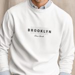 Brooklyn Grid, Φούτερ σε Λευκό Χρώμα