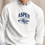 Aspen, Φούτερ σε Λευκό Χρώμα