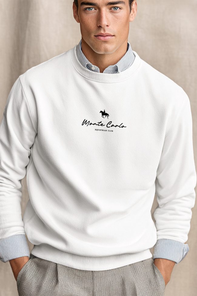Monte Carlo Equestrian Club, Φούτερ σε Λευκό Χρώμα