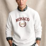Monaco Royal, Φούτερ σε Λευκό Χρώμα