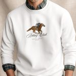 Riding Club, Φούτερ σε Λευκό Χρώμα