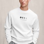 To The Moon And Back, Φούτερ σε Λευκό Χρώμα