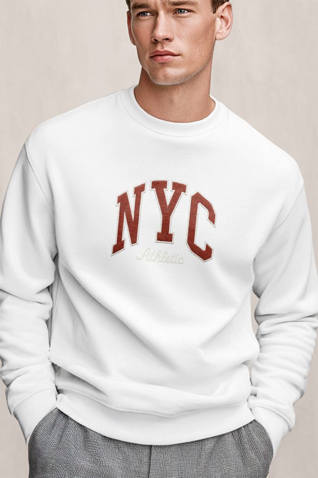 New York Athletic, Φούτερ σε Λευκό Χρώμα