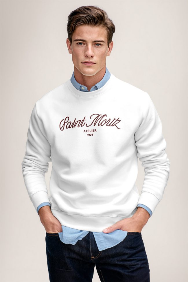Saint Moritz Atelier, Φούτερ σε Λευκό Χρώμα