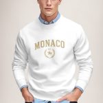 Monaco Equestrian, Φούτερ σε Λευκό Χρώμα