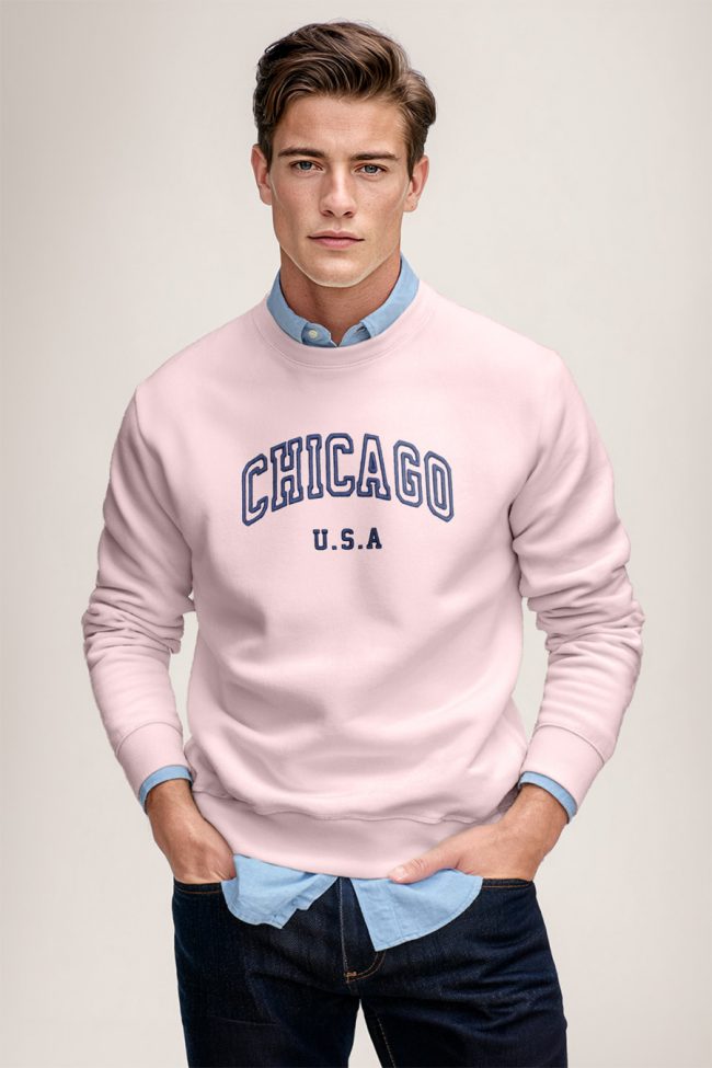 Chicago Navy, Φούτερ σε Ροζ Χρώμα