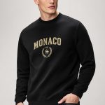 Monaco Equestrian, Φούτερ σε Μαύρο Χρώμα