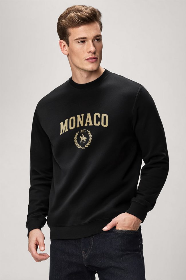 Monaco Equestrian, Φούτερ σε Μαύρο Χρώμα