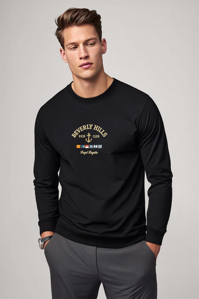 Beverly Hills Royal Regatta, Φούτερ σε Μαύρο Χρώμα