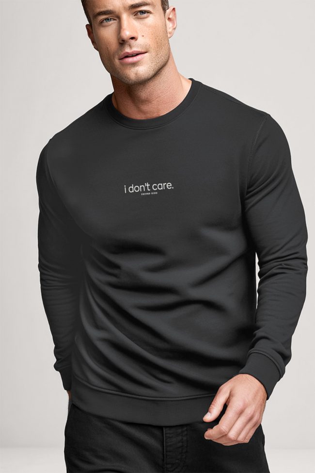 I Dont Care, Φούτερ σε Iron Grey Χρώμα