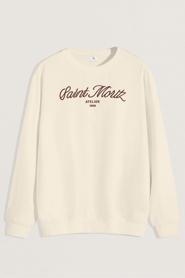 Saint Moritz Atelier, Φούτερ σε Εκρού Χρώμα